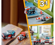 LEGO Creator 3 w 1 Ciężarówka z platformą i helikopterem 31146 - 1202658 - zdjęcie 5